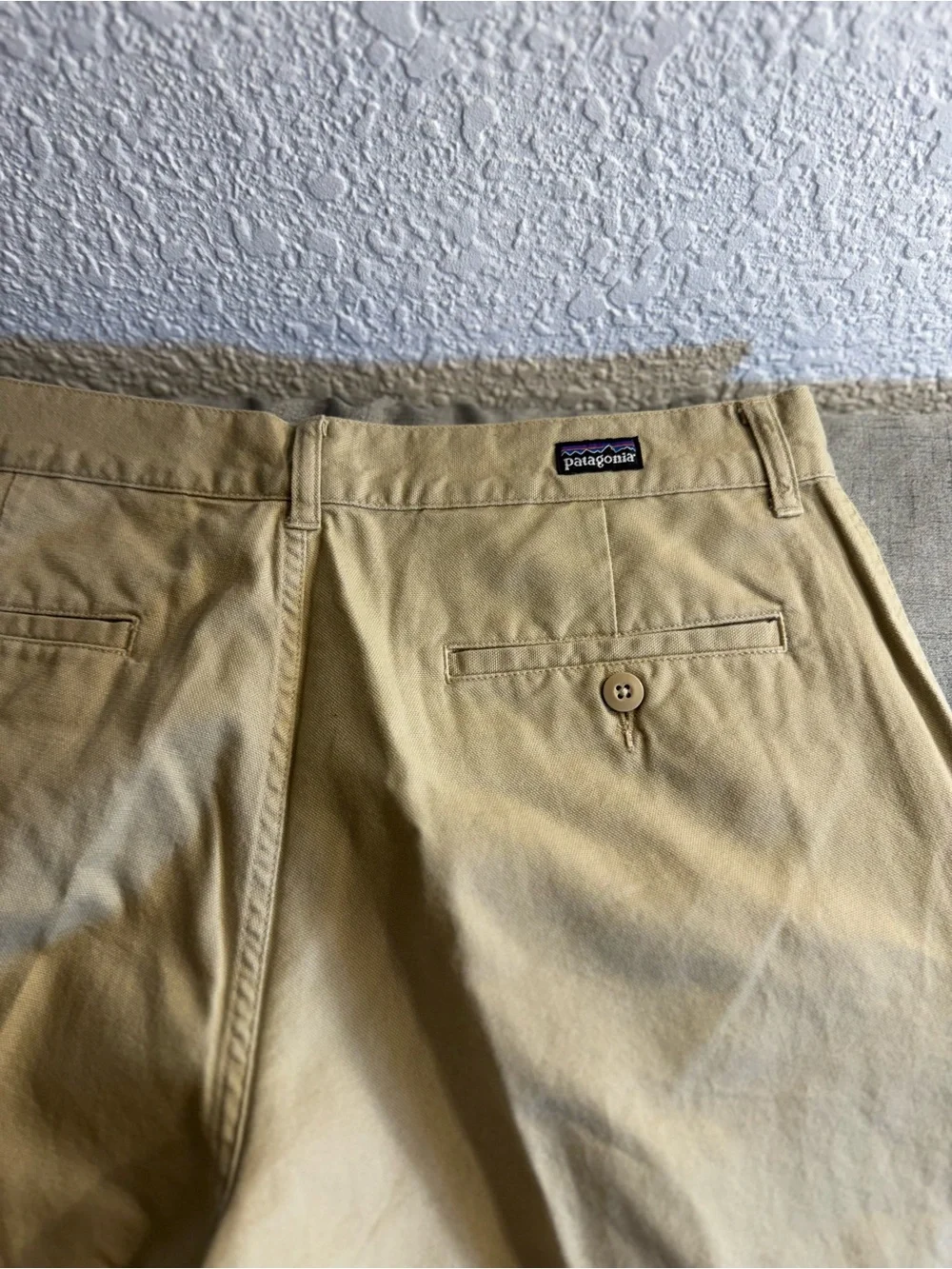 Patagonia Men's 34 Stand Up Canvas Pants Khaki Organic Cotton SP11